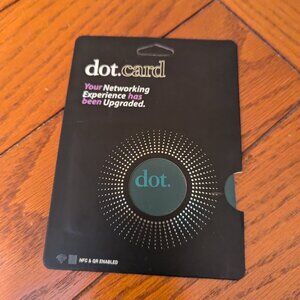 Dot.Card Digital Networking Business Card Slim Green Tap iPhone Android NEW